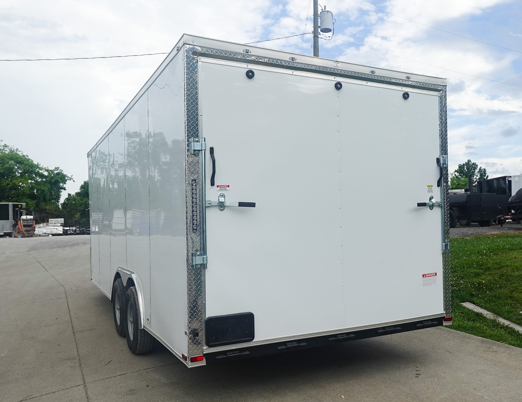 8.5×20 White Enclosed Trailer (2) 5200LB With 7 Interior Height 10K GVWR - Image 11