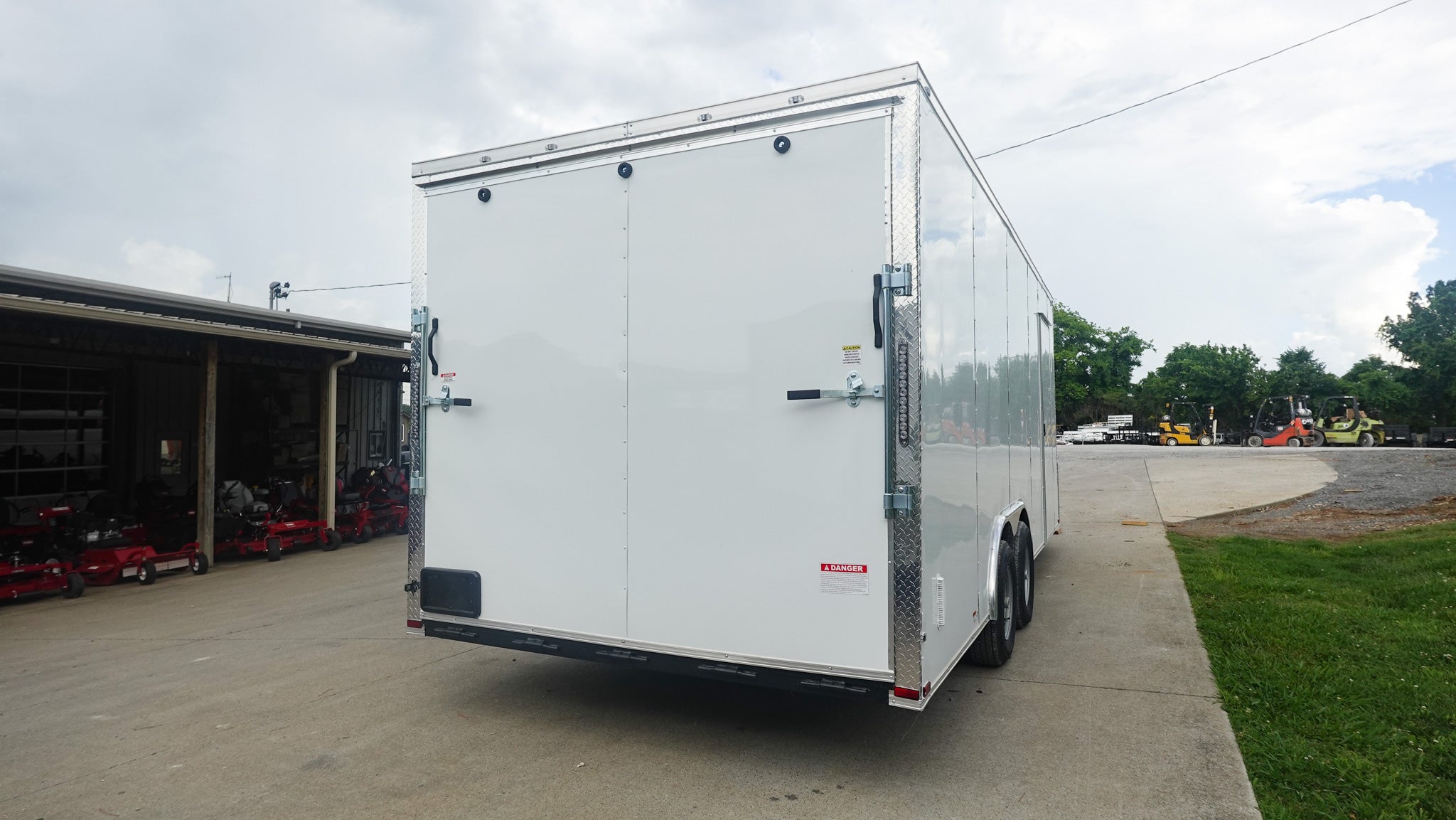 8.5×20 White Enclosed Trailer (2) 5200LB With 7 Interior Height 10K GVWR - Image 10