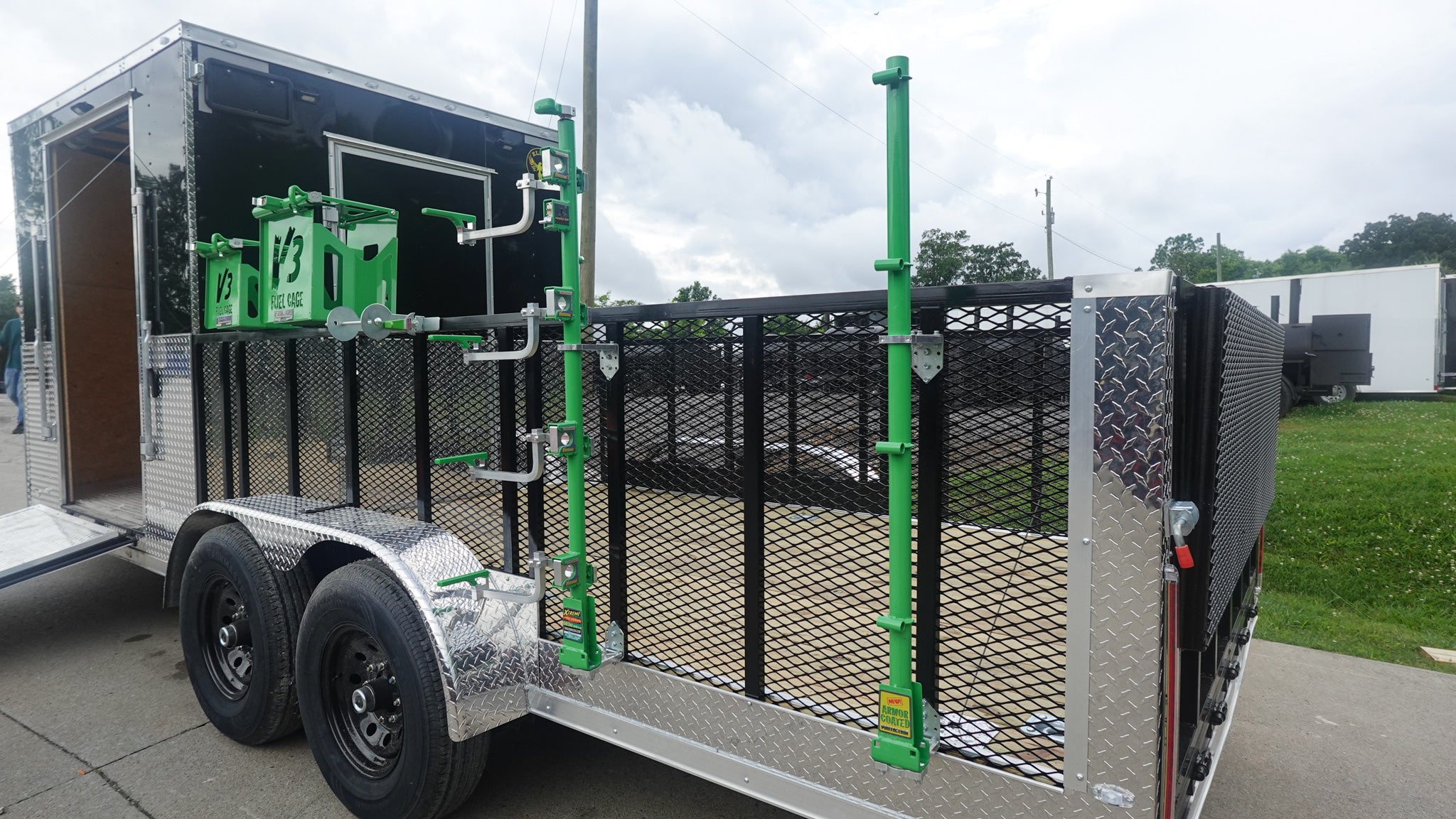7×20 Black Hybrid Enclosed Trailer ATP Floor (2) 7K Axles - Image 25