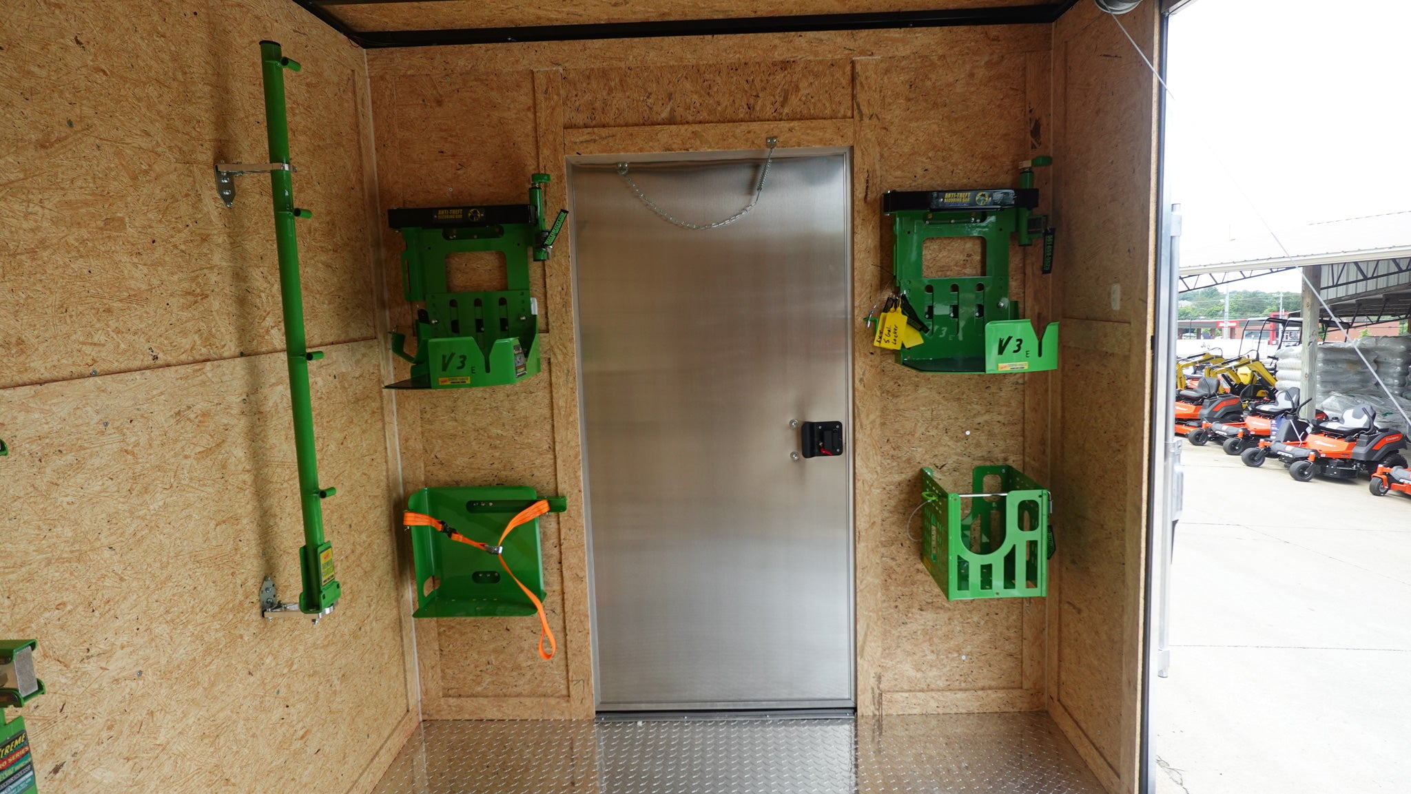 7×20 Black Hybrid Enclosed Trailer ATP Floor (2) 7K Axles - Image 33