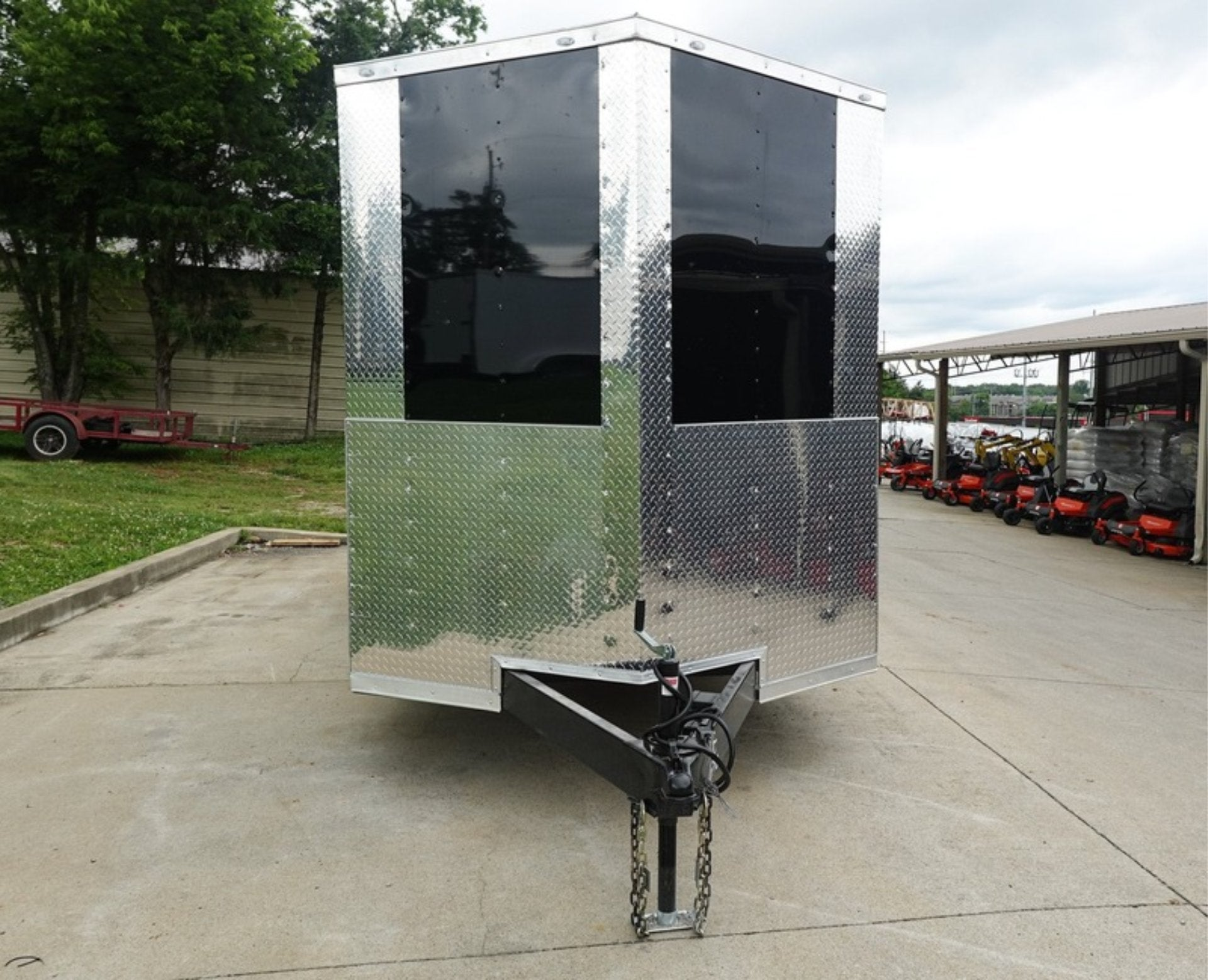 7×20 Black Hybrid Enclosed Trailer ATP Floor (2) 7K Axles - Image 2