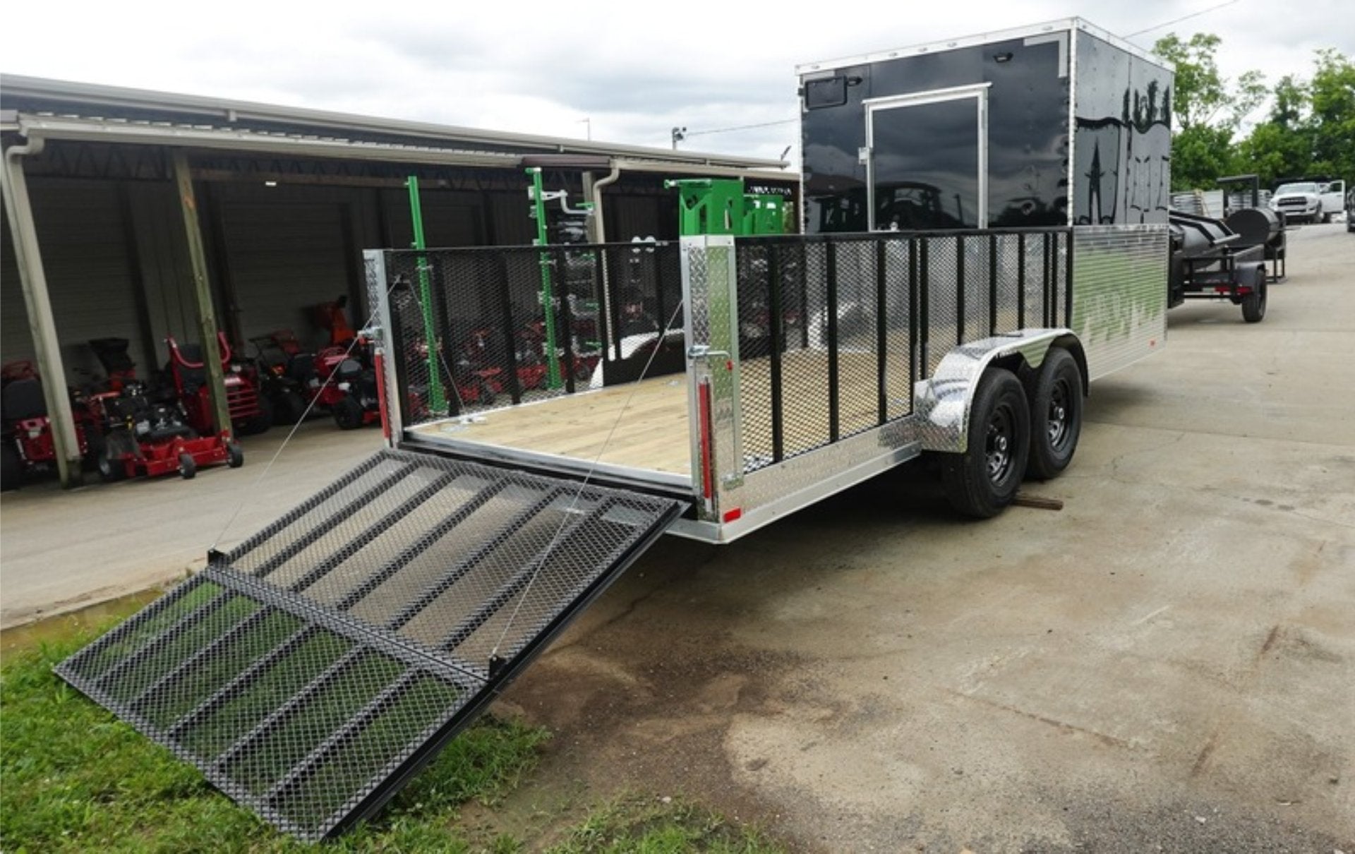 7×20 Black Hybrid Enclosed Trailer ATP Floor (2) 7K Axles - Image 6