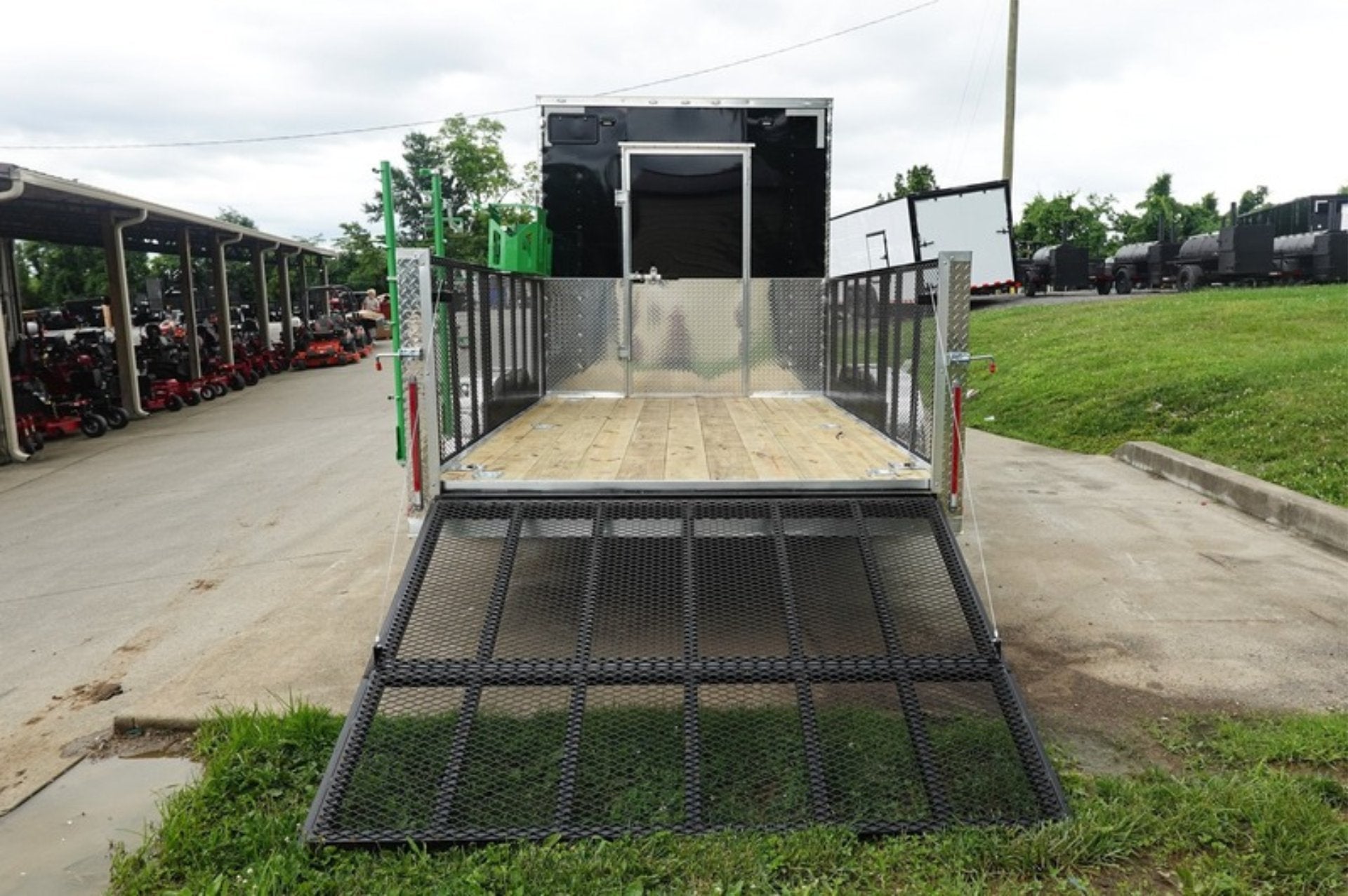7×20 Black Hybrid Enclosed Trailer ATP Floor (2) 7K Axles - Image 7