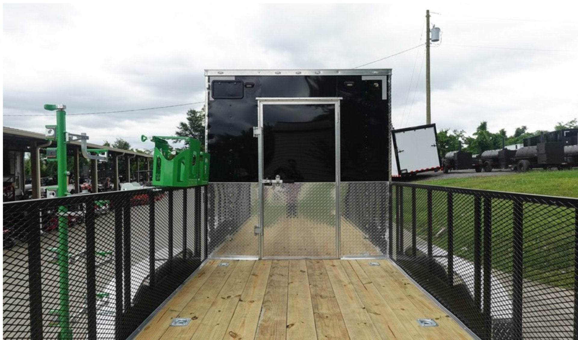 7×20 Black Hybrid Enclosed Trailer ATP Floor (2) 7K Axles - Image 8
