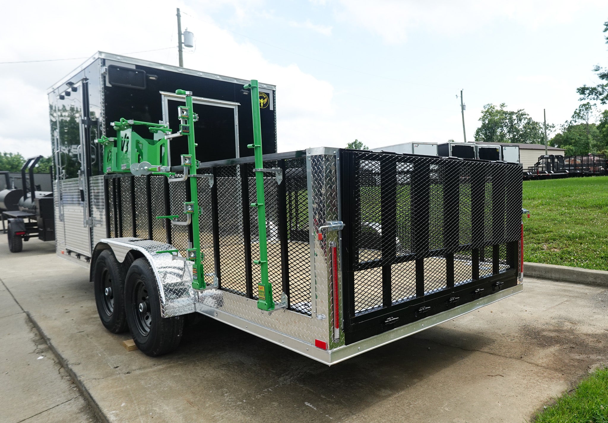 7×20 Black Hybrid Enclosed Trailer ATP Floor (2) 7K Axles - Image 12