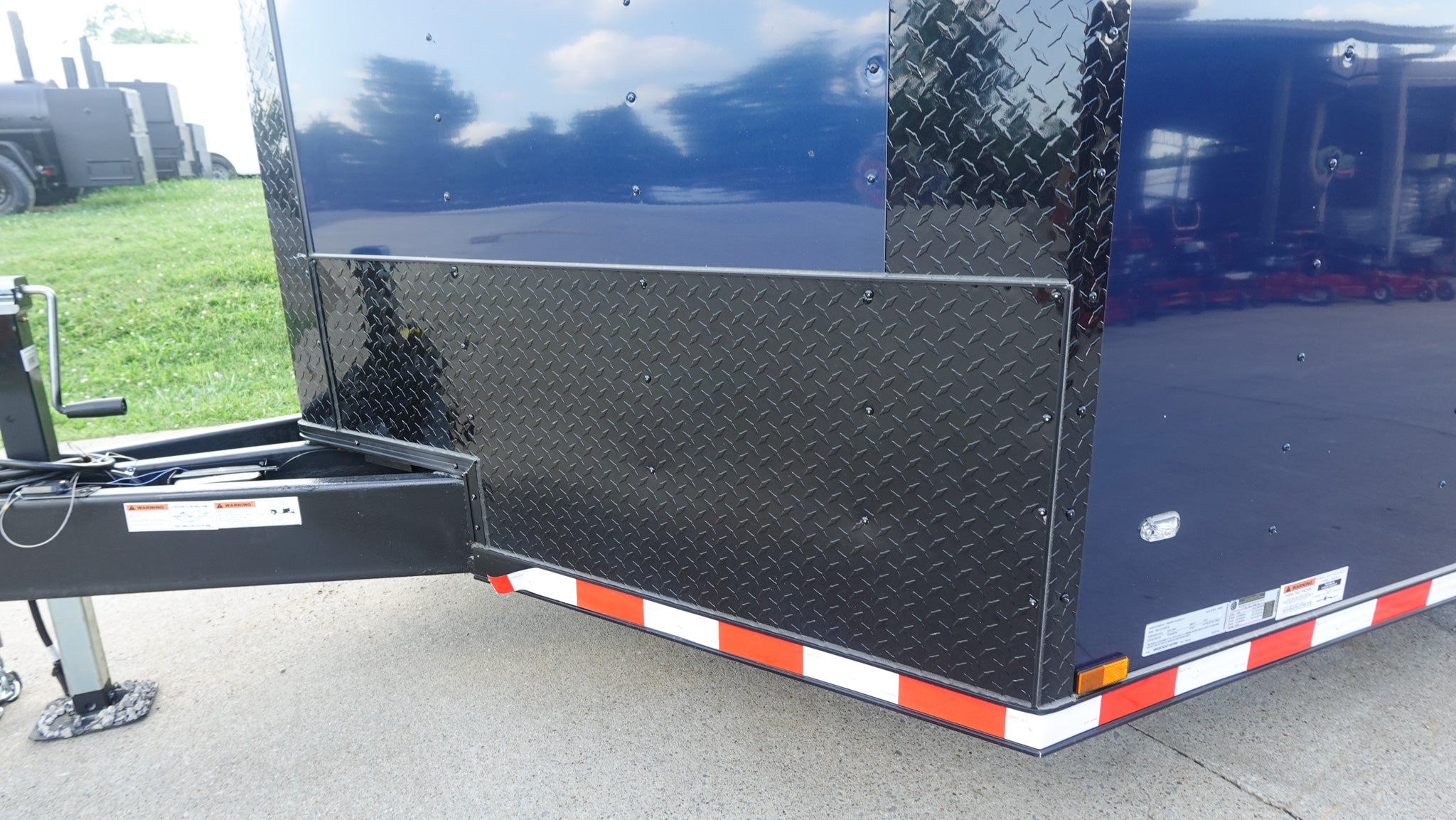 8.5×36 Indigo Blue Blackout Enclosed Trailer Escape Doors E Track Floor (3) 7K Axles 21K GVWR - Image 13