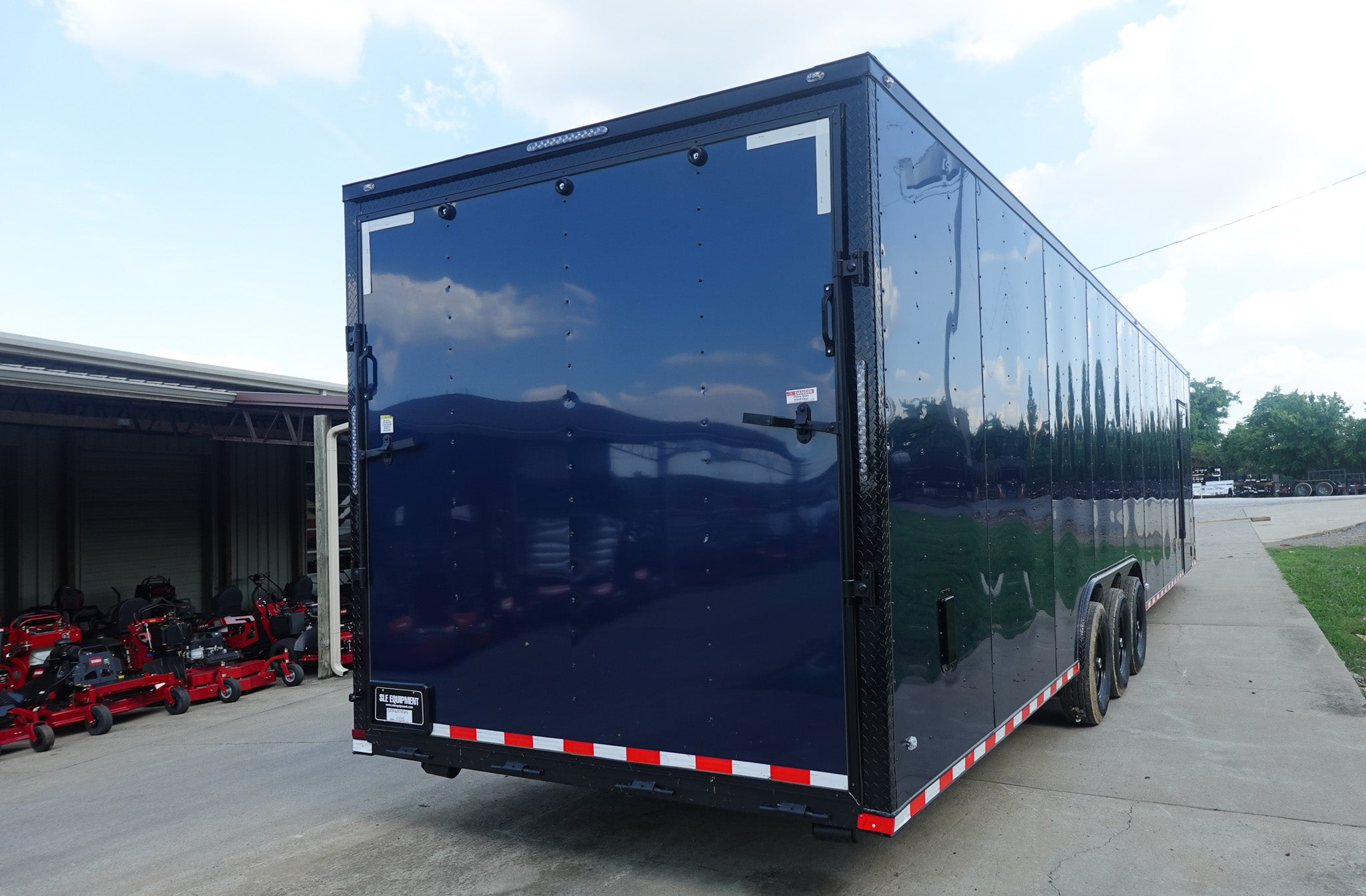 8.5×36 Indigo Blue Blackout Enclosed Trailer Escape Doors E Track Floor (3) 7K Axles 21K GVWR - Image 8