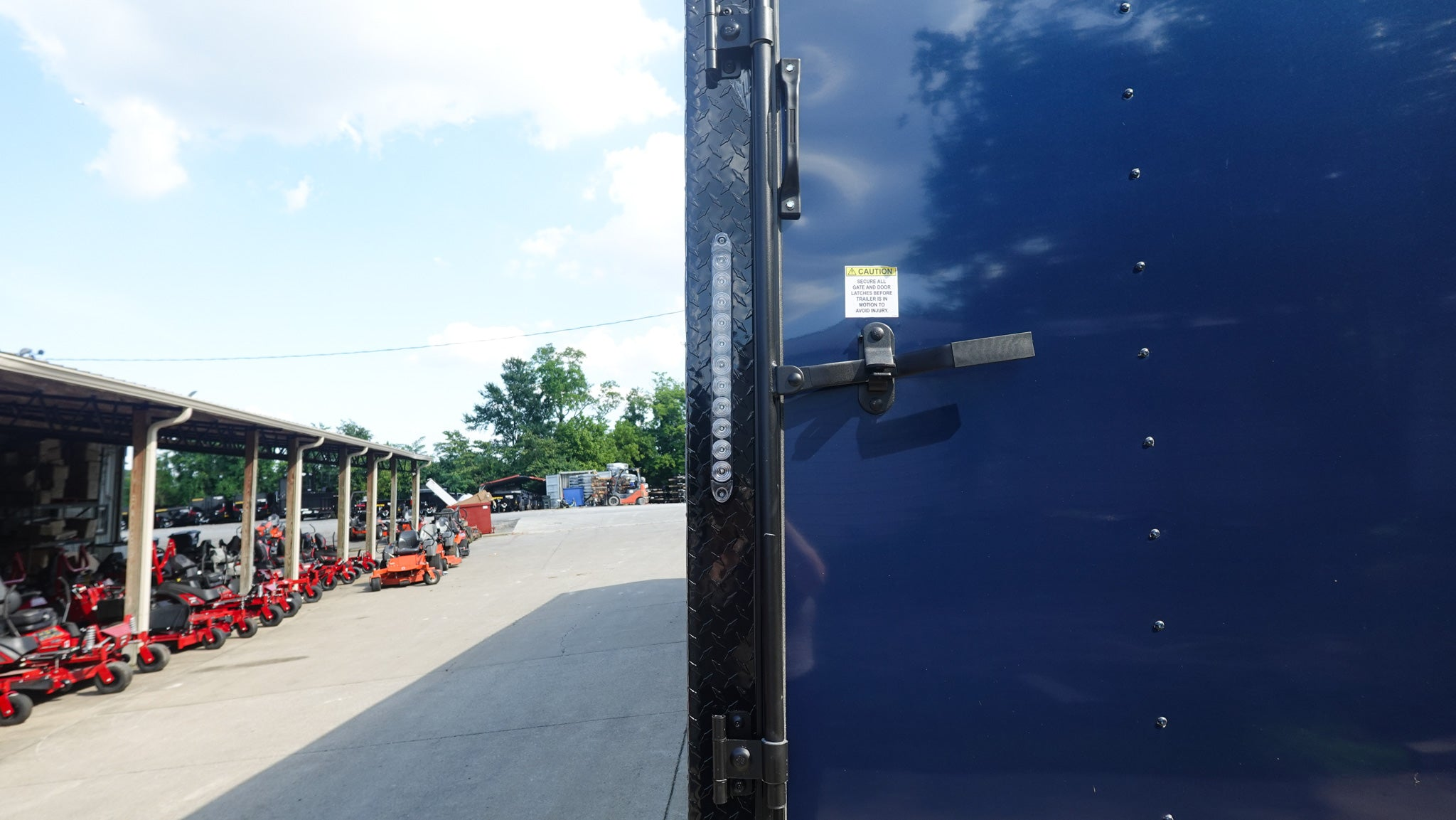 8.5×36 Indigo Blue Blackout Enclosed Trailer Escape Doors E Track Floor (3) 7K Axles 21K GVWR - Image 17