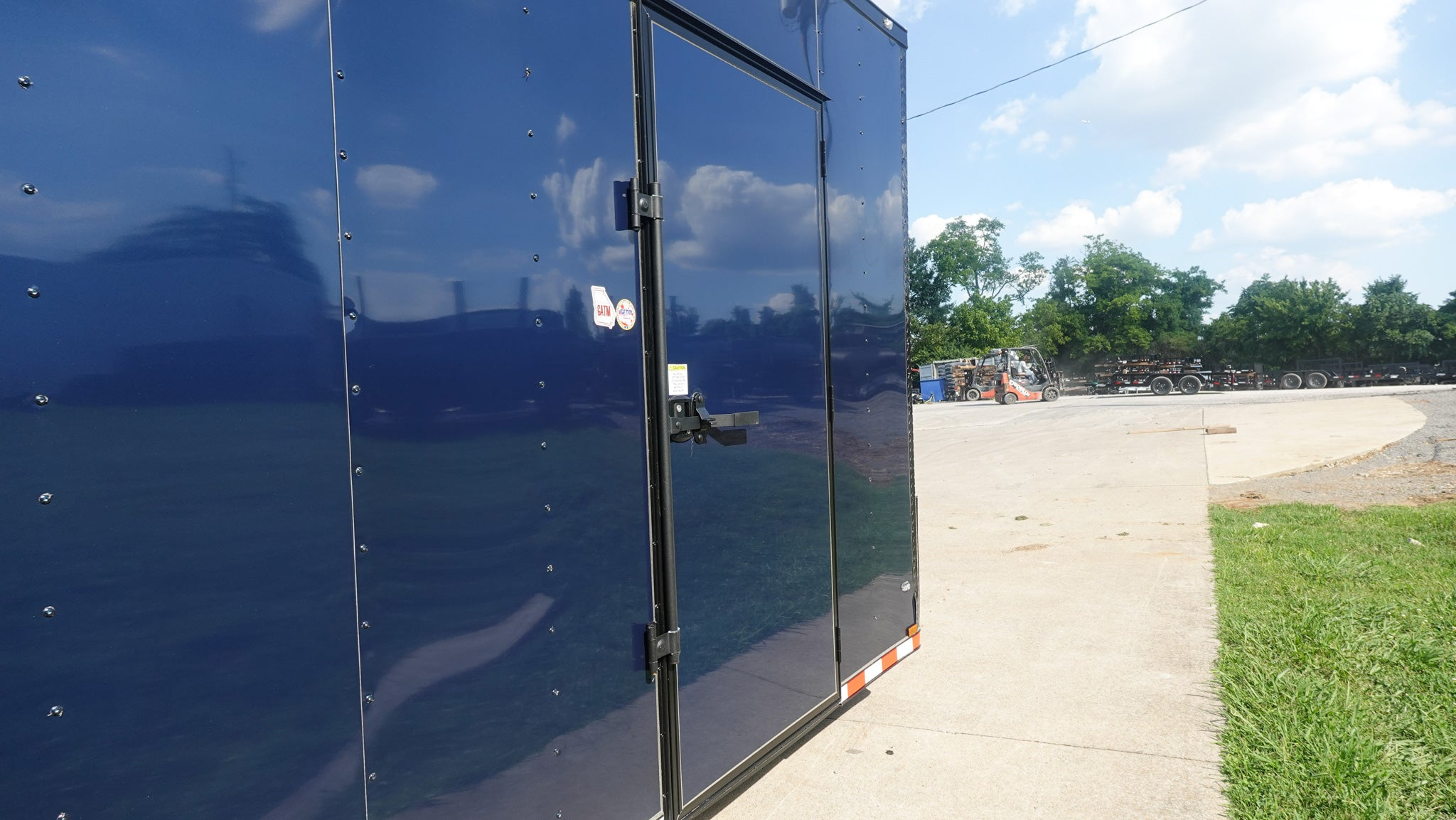8.5×36 Indigo Blue Blackout Enclosed Trailer Escape Doors E Track Floor (3) 7K Axles 21K GVWR - Image 15