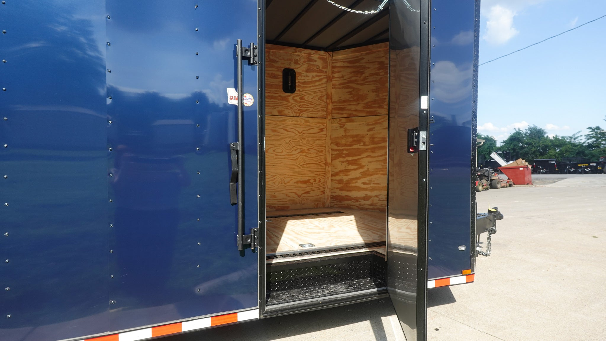 8.5×36 Indigo Blue Blackout Enclosed Trailer Escape Doors E Track Floor (3) 7K Axles 21K GVWR - Image 16