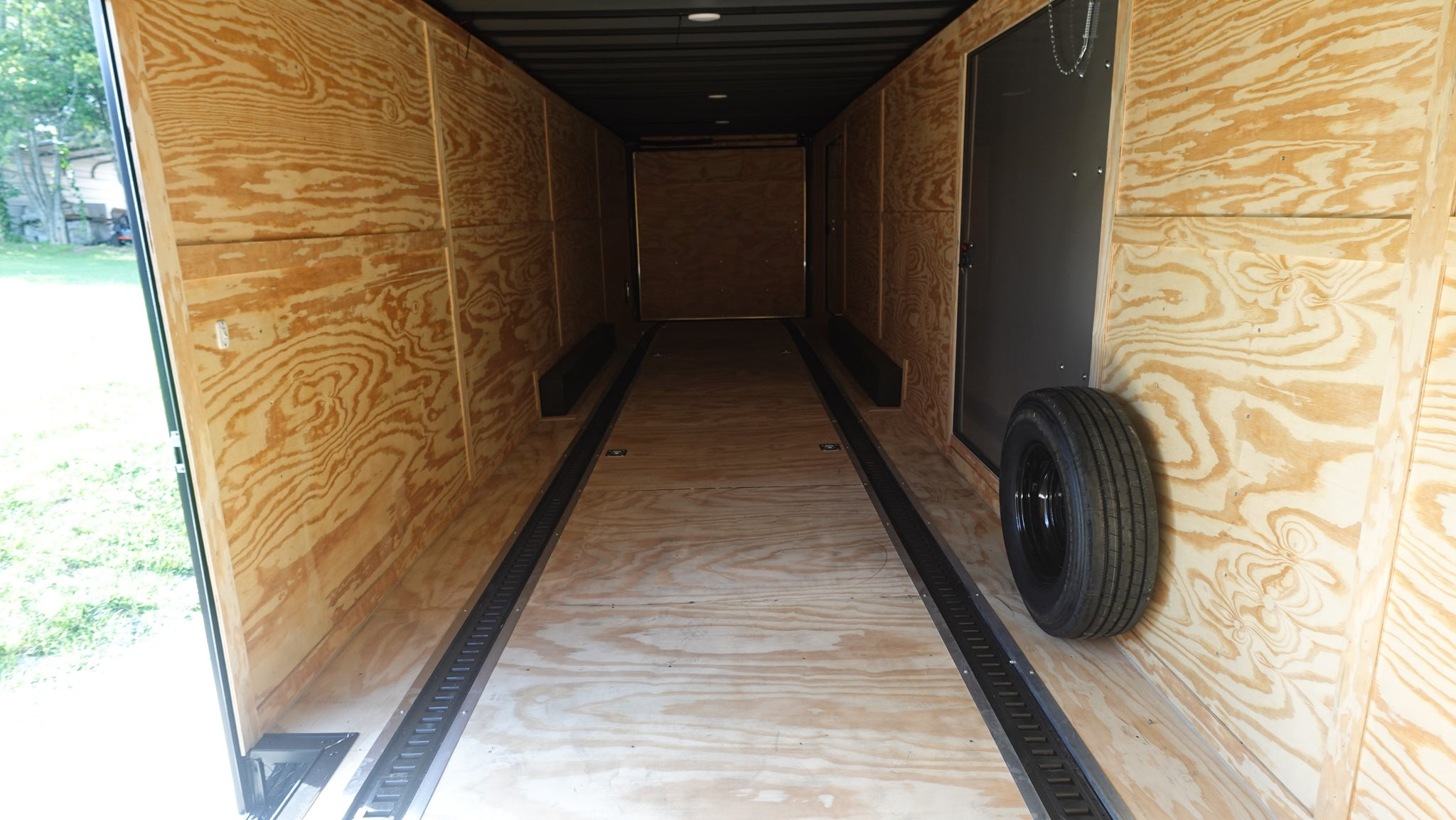 8.5×36 Indigo Blue Blackout Enclosed Trailer Escape Doors E Track Floor (3) 7K Axles 21K GVWR - Image 18