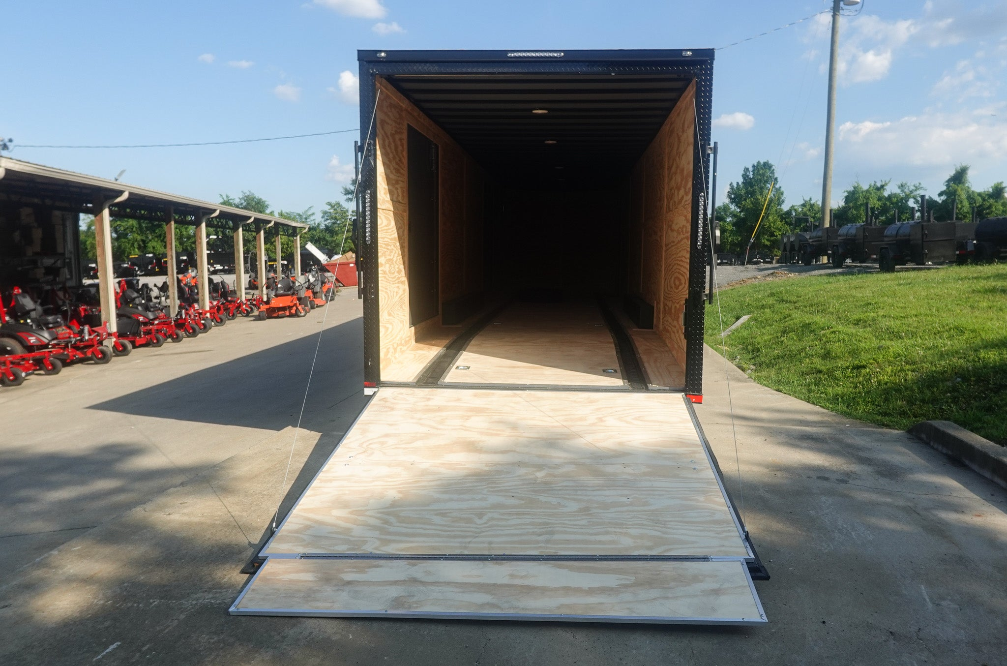 8.5×36 Indigo Blue Blackout Enclosed Trailer Escape Doors E Track Floor (3) 7K Axles 21K GVWR - Image 10