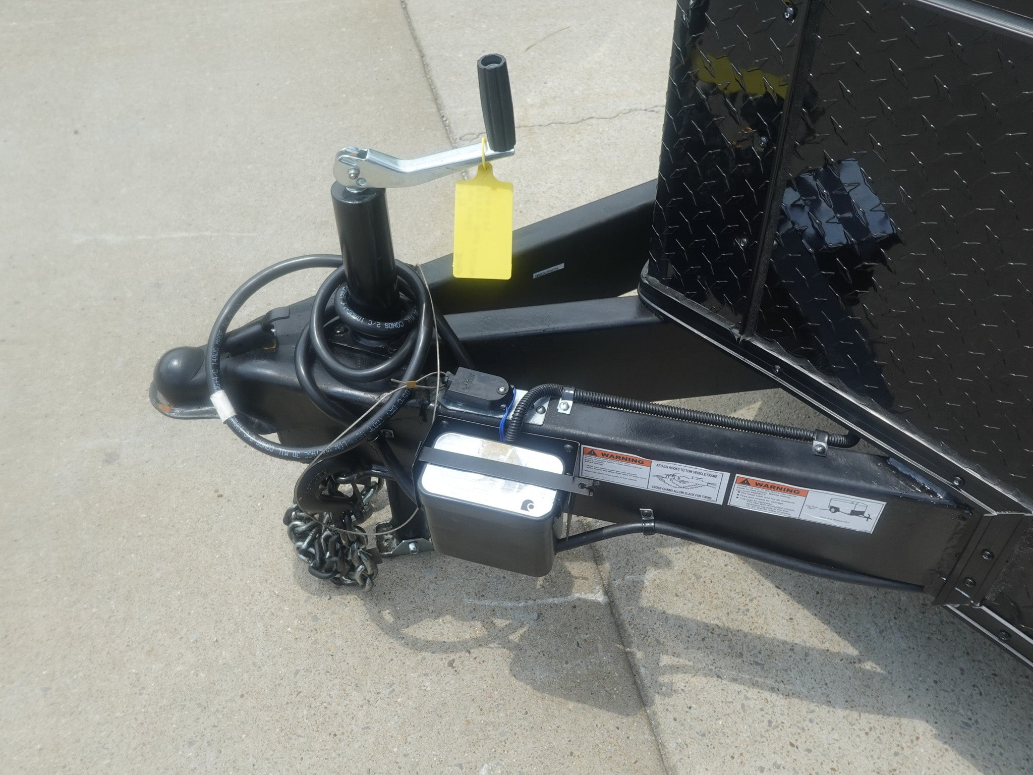 8.5×24 V-Nose Enclosed Trailer (2) 7000LB Axles with Wench Lift 14K GVWR - Image 18