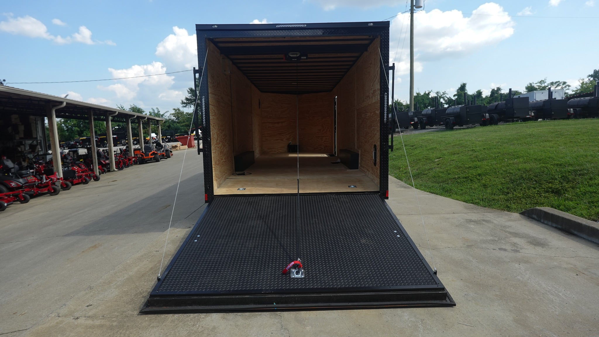 8.5×24 V-Nose Enclosed Trailer (2) 7000LB Axles with Wench Lift 14K GVWR - Image 10