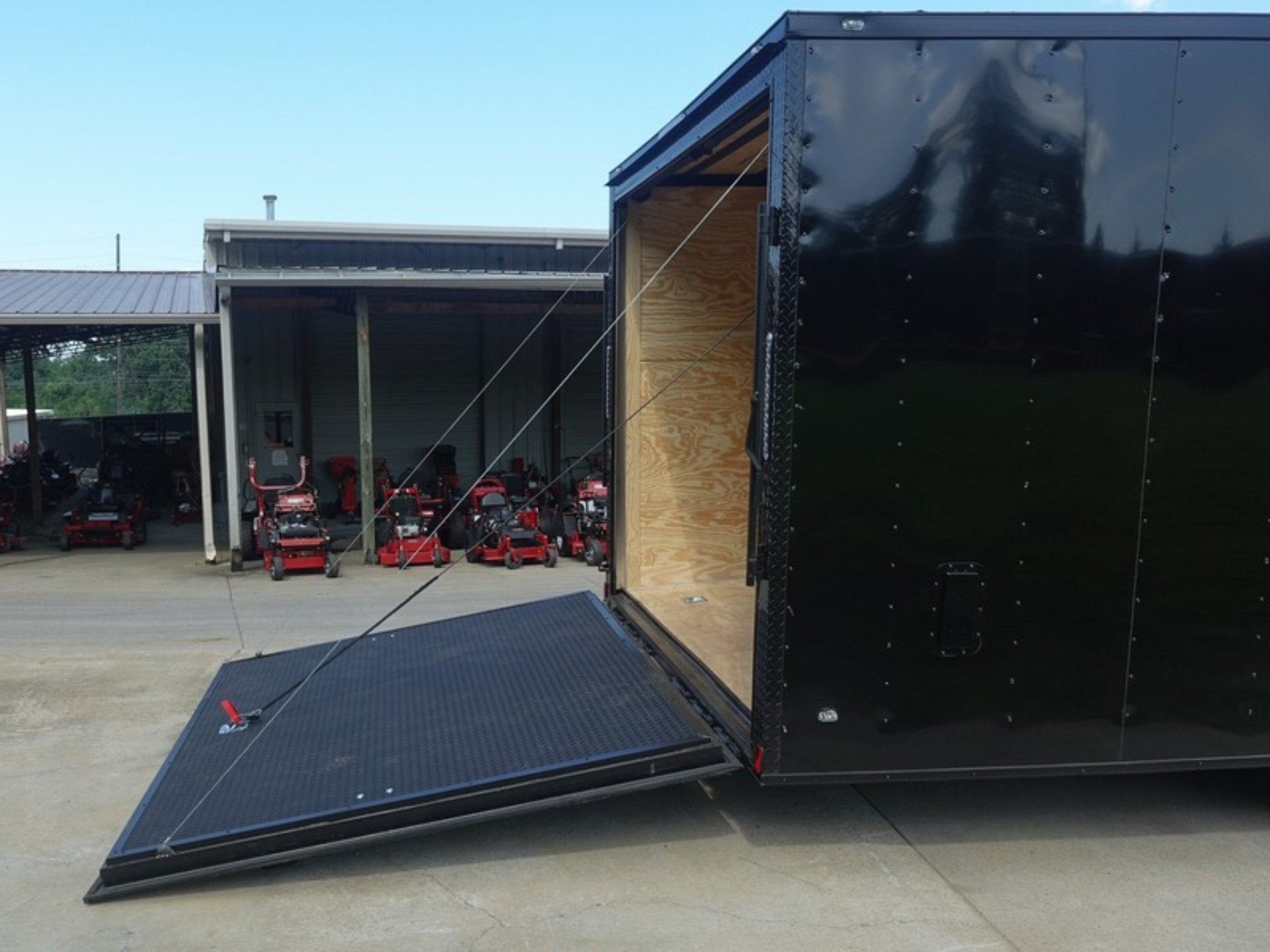 8.5×24 V-Nose Enclosed Trailer (2) 7000LB Axles with Wench Lift 14K GVWR - Image 12