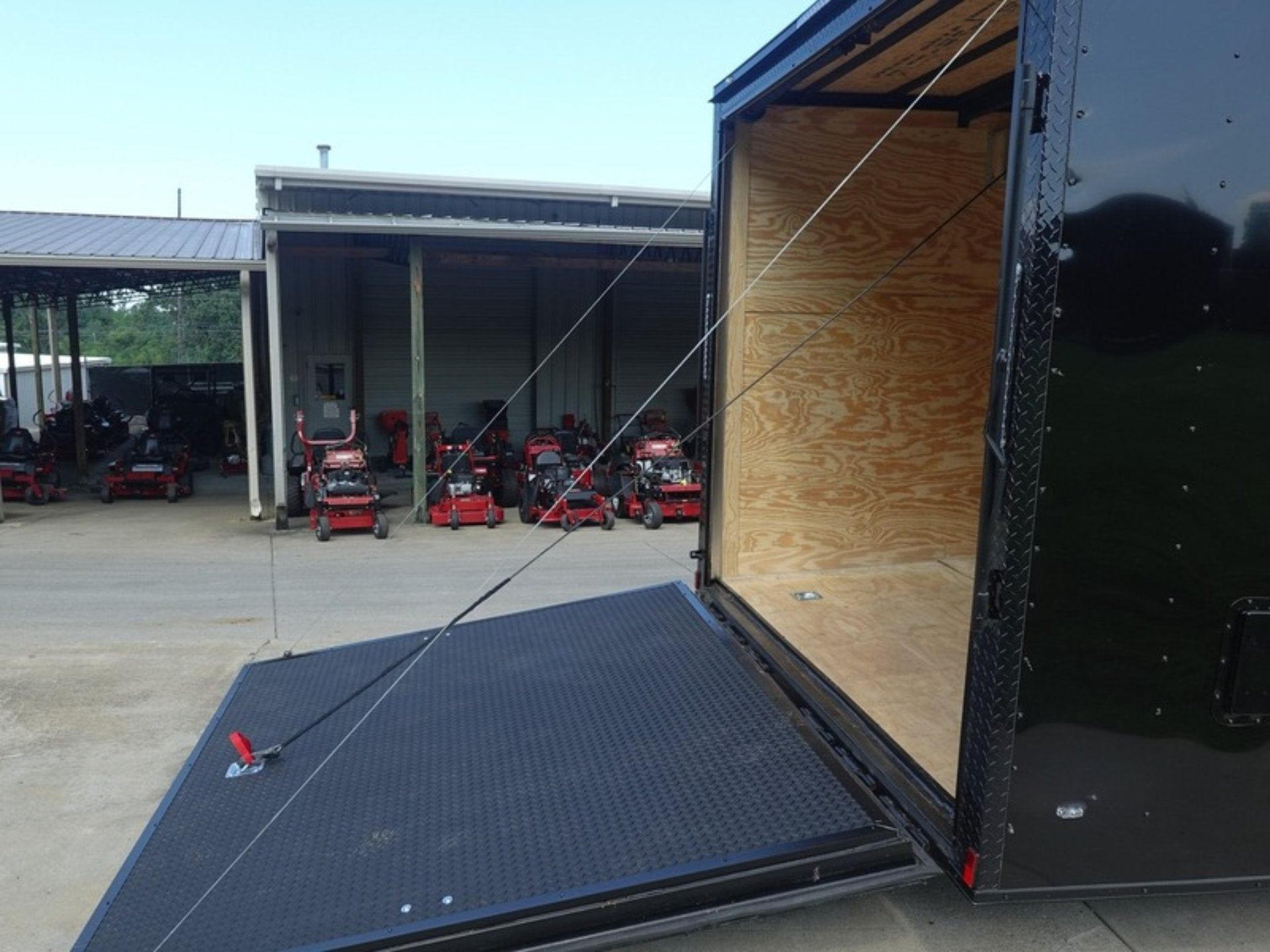 8.5×24 V-Nose Enclosed Trailer (2) 7000LB Axles with Wench Lift 14K GVWR - Image 13