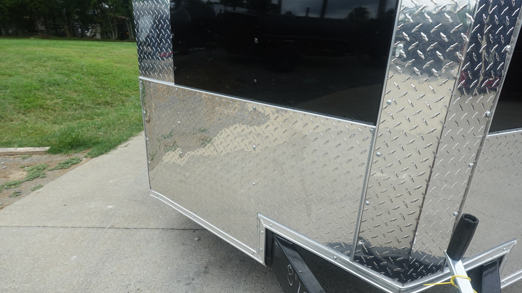 7×16 Black Hybrid Enclosed Trailer (2) 7000LB Axles Storage 14 Ply Tires - Image 13