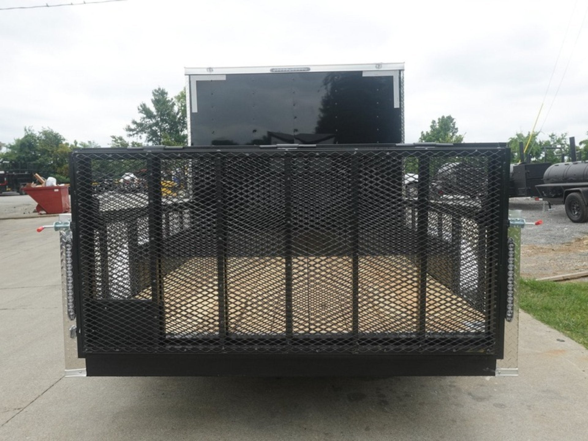 7×16 Black Hybrid Enclosed Trailer (2) 7000LB Axles Storage 14 Ply Tires - Image 7