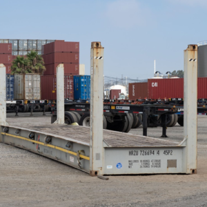 20-foot Flat Rack Shipping Container – Cargo-worthy