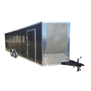 Enclosed Trailer 8.5′ X 24′ Tandem Axle Charcoal Grey 7′ Interior Motorcycle Car Hauler