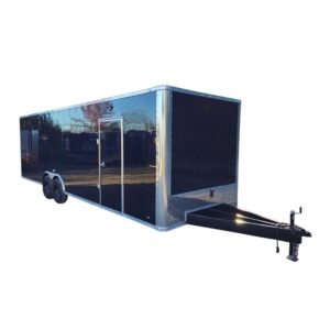 Custom Enclosed Trailer 8.5′ X 28′ Black Event Storage