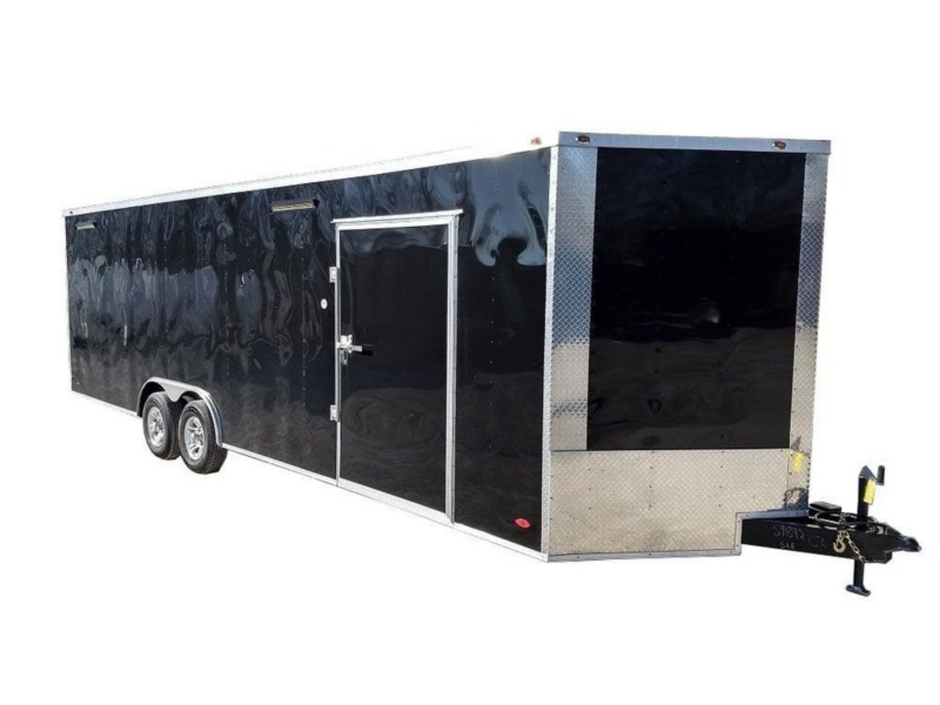 Enclosed Trailer 8.5′ X 26′ Black Race Ready Tandem 5,200lb Axles Storage