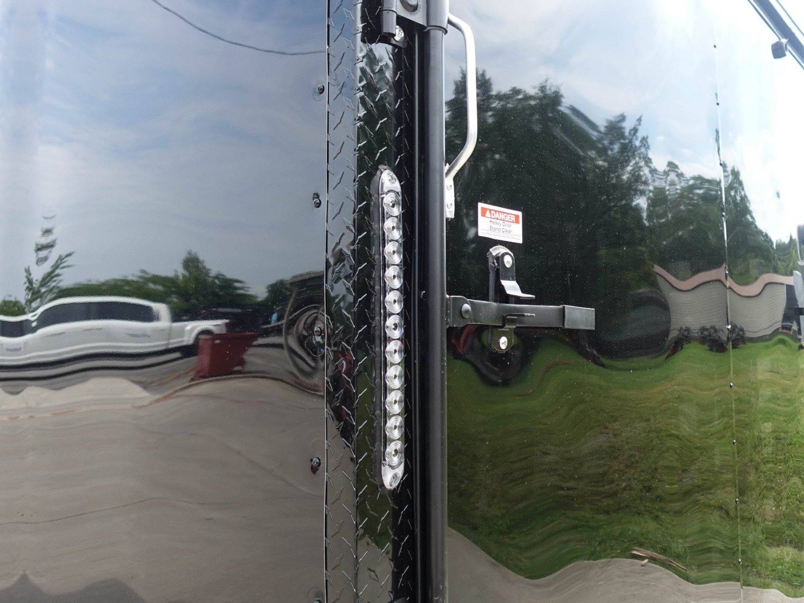 8.5×20 Black V-Nose Enclosed Trailer with Blackout Pkg (2) 5,200lb Axles - Image 12