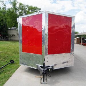 Custom Red 8.5×24 Enclosed Trailer (2) 5200lb Axles ATP Floor Storage