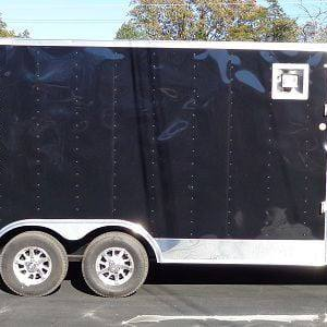 Enclosed Trailer 8.5’x26′ Black – Cargo Car ATV Hauler Storage