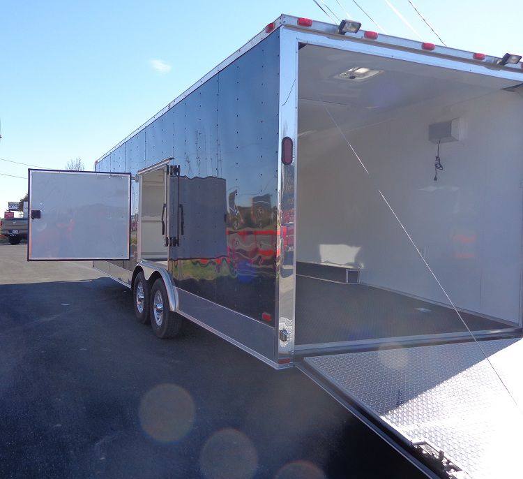 Enclosed Trailer 8.5’x26′ Black – Cargo Car ATV Hauler Storage - Image 21