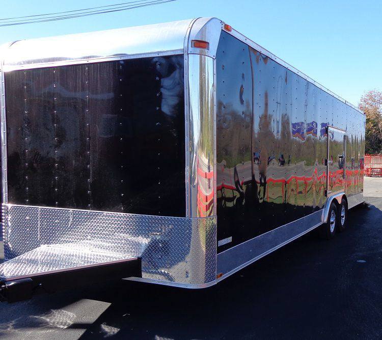 Enclosed Trailer 8.5’x26′ Black – Cargo Car ATV Hauler Storage - Image 4