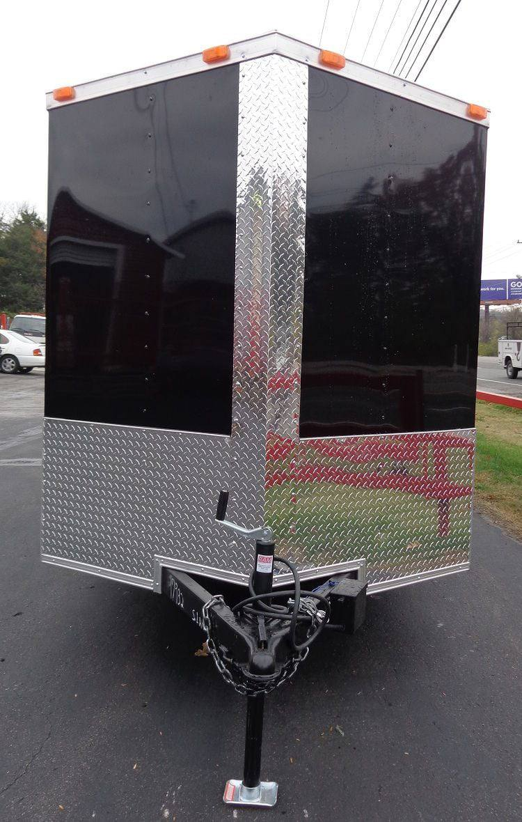 Enclosed Trailer 6’x16′ Black – V-Nose Cargo Equipment Car ATV Storage - Image 2