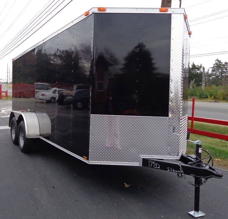 Enclosed Trailer 6’x16′ Black – V-Nose Cargo Equipment Car ATV Storage - Image 6