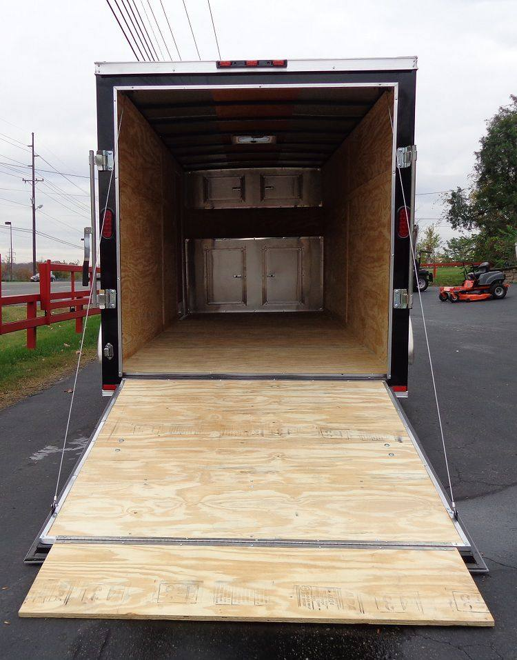 Enclosed Trailer 6’x16′ Black – V-Nose Cargo Equipment Car ATV Storage - Image 7