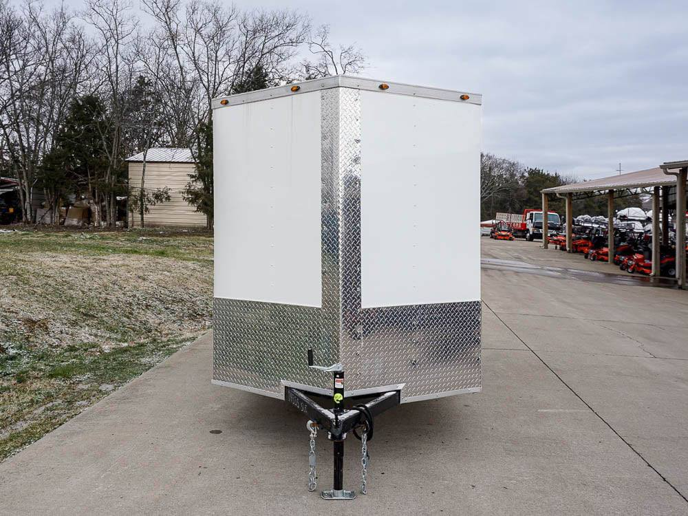 6×12 V-Nose Enclosed Trailer with Ramp and Side Door (1) 3,500lb Axle - Image 4