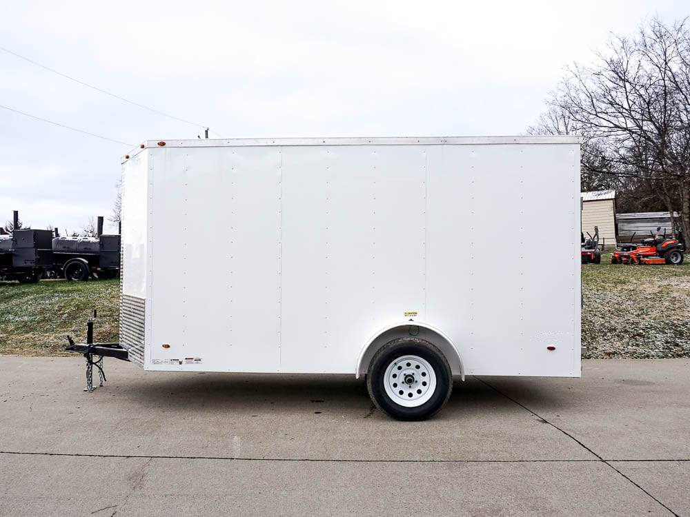 6×12 V-Nose Enclosed Trailer with Ramp and Side Door (1) 3,500lb Axle - Image 3