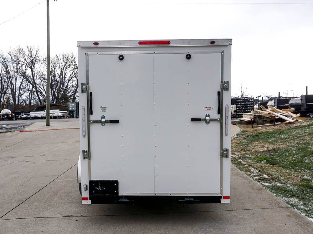 6×12 V-Nose Enclosed Trailer with Ramp and Side Door (1) 3,500lb Axle - Image 11