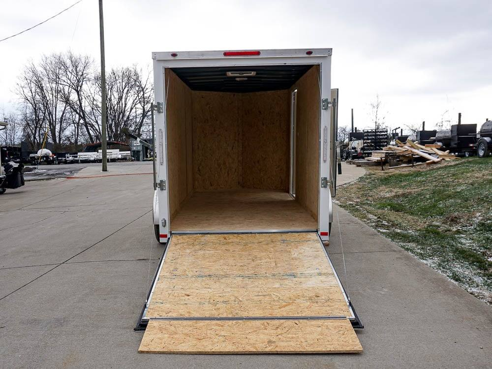 6×12 V-Nose Enclosed Trailer with Ramp and Side Door (1) 3,500lb Axle - Image 16