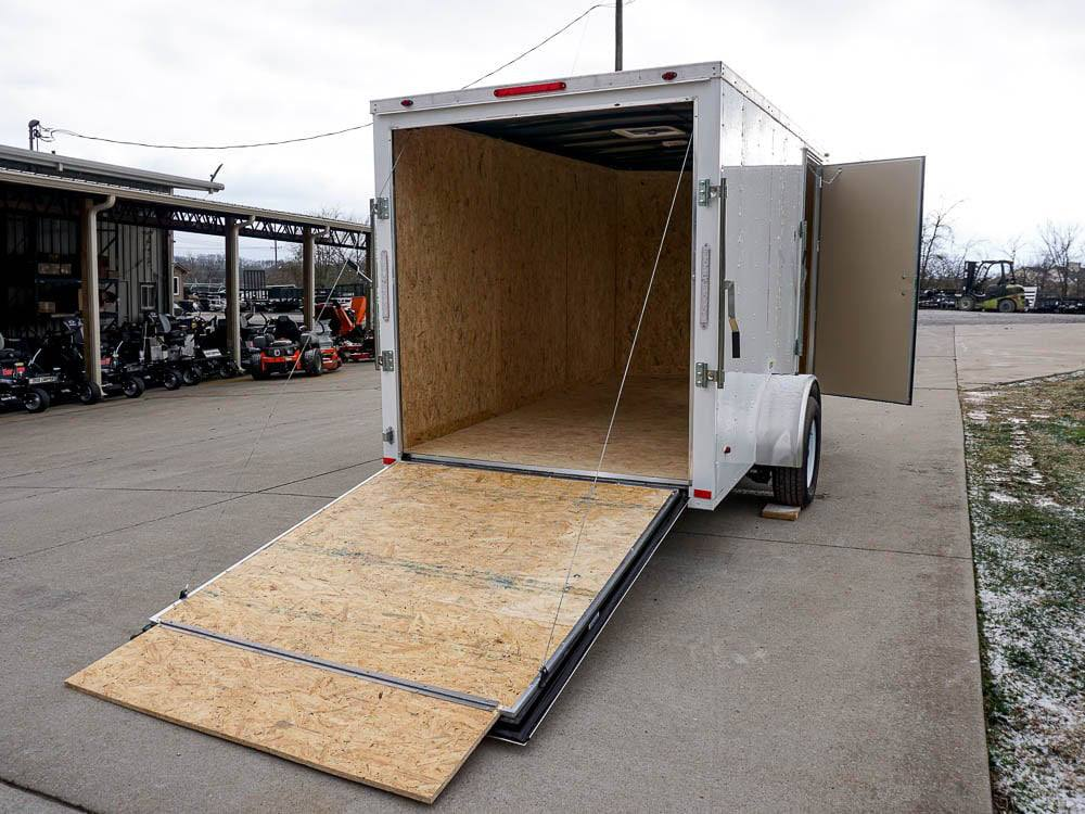 6×12 V-Nose Enclosed Trailer with Ramp and Side Door (1) 3,500lb Axle - Image 10