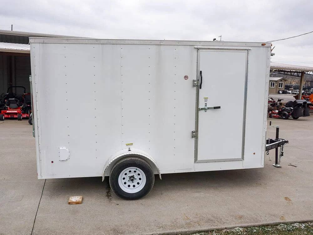 7×12 V-Nose Enclosed Trailer 3,500lb Axle with Ramp and Brakes - Image 3