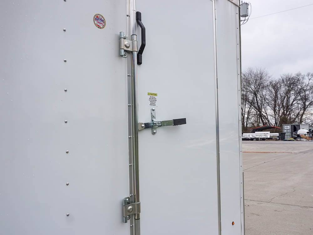 7×12 V-Nose Enclosed Trailer 3,500lb Axle with Ramp and Brakes - Image 12