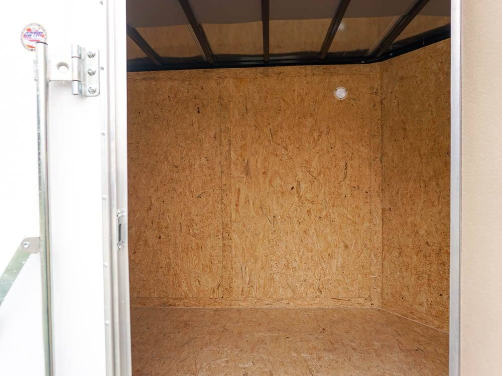 7×12 V-Nose Enclosed Trailer 3,500lb Axle with Ramp and Brakes - Image 13