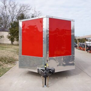 Enclosed Trailer 8.5’x22′ Red & Black – Car Hauler Storage