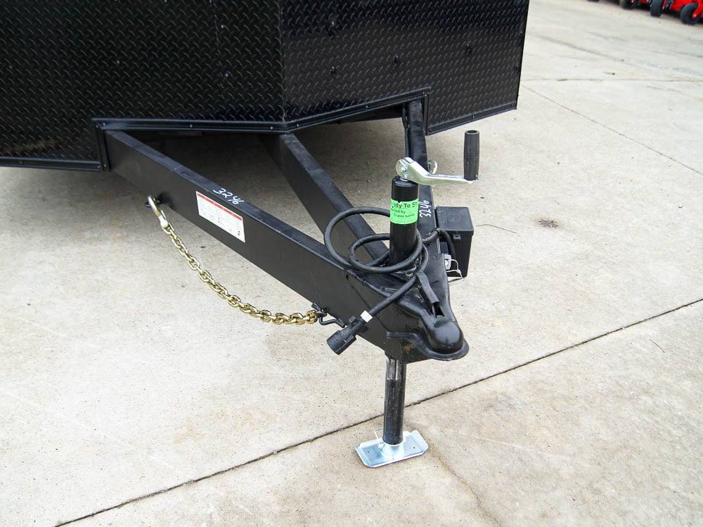 8.5×18 Black V-Nose Enclosed Trailer with Extended Tongue and Blackout Package (2) 3,500lb Axles - Image 10