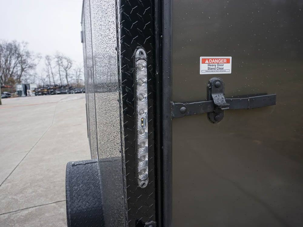 7×12 Enclosed Trailer Charcoal V-Nose Blackout Package 3,500lb Axle Storage - Image 7