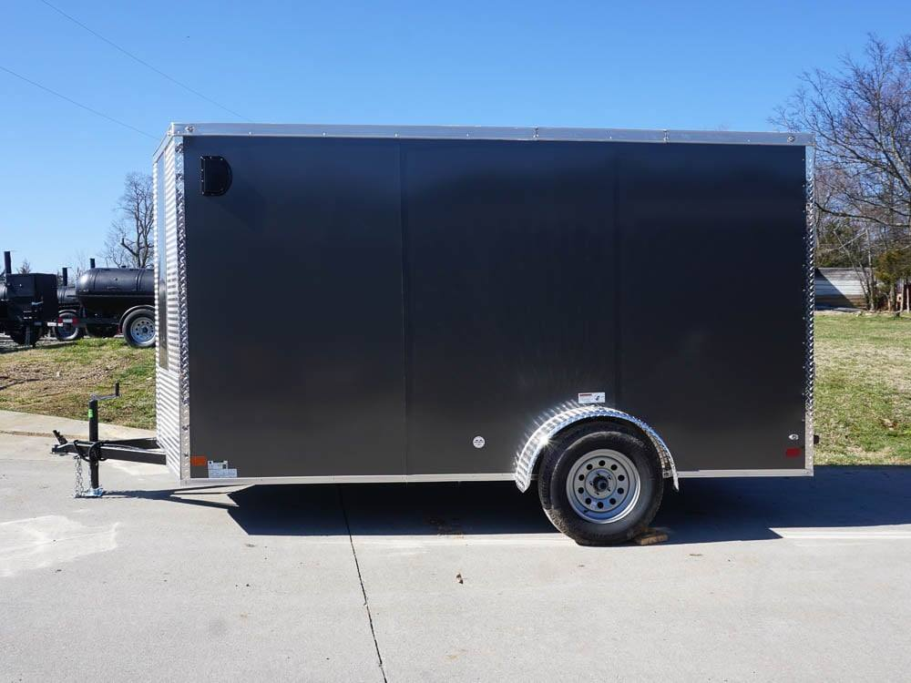 Enclosed Trailer 6′ X 12′ Charcoal- V-Nose 3,500 lb. Axle Storage - Image 3