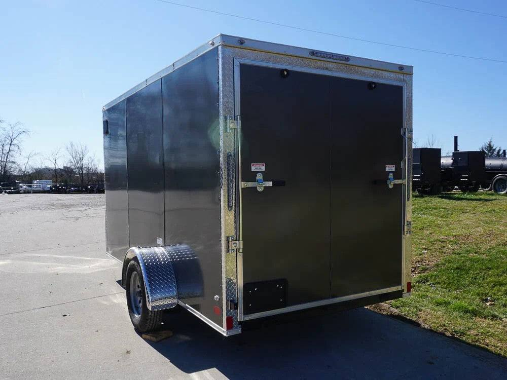 Enclosed Trailer 6′ X 12′ Charcoal- V-Nose 3,500 lb. Axle Storage - Image 7