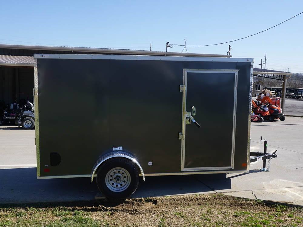 Enclosed Trailer 6′ X 12′ Charcoal- V-Nose 3,500 lb. Axle Storage - Image 5