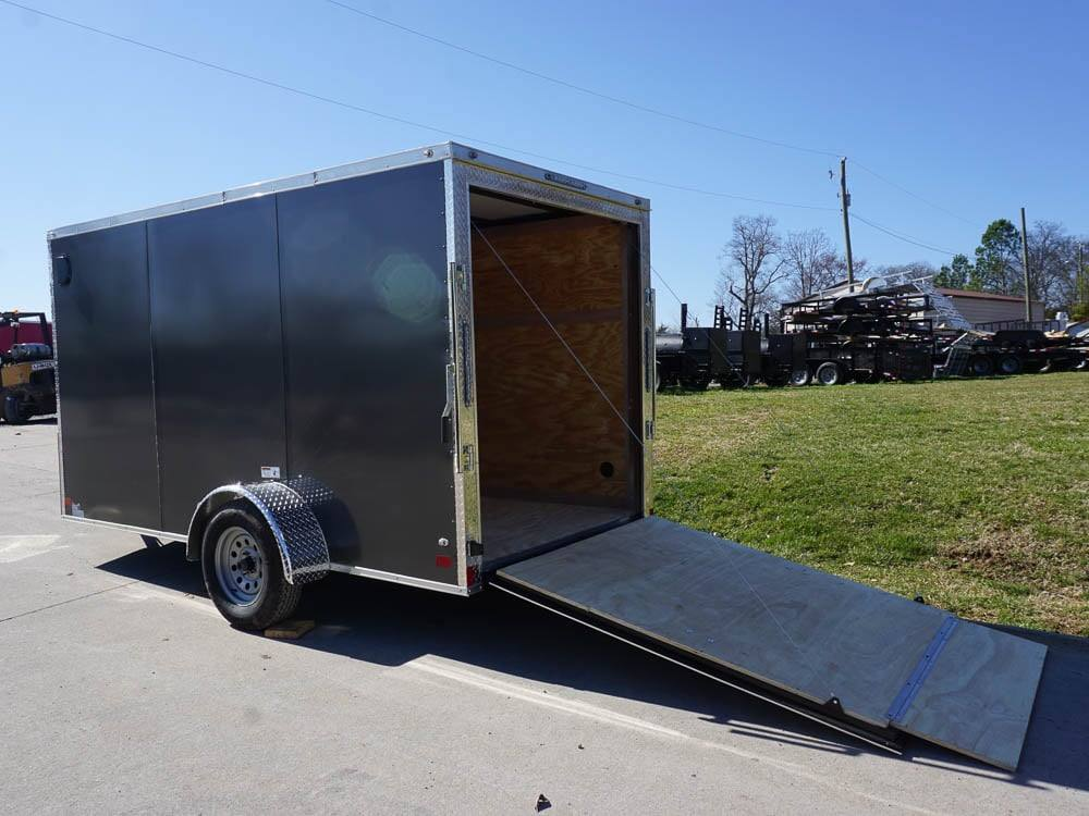 Enclosed Trailer 6′ X 12′ Charcoal- V-Nose 3,500 lb. Axle Storage - Image 10