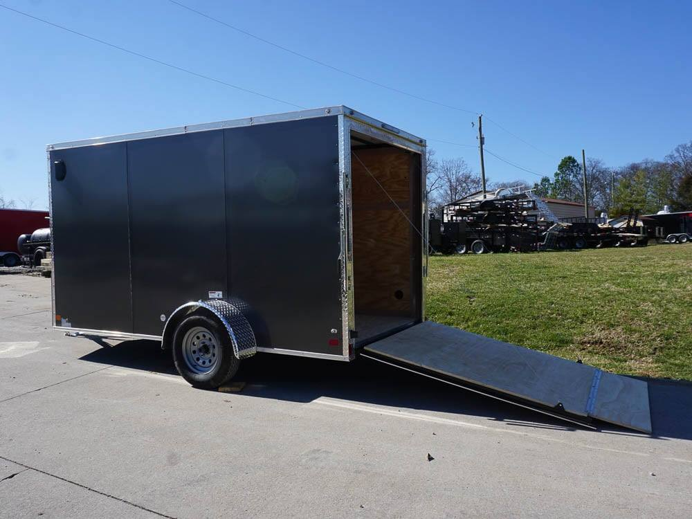 Enclosed Trailer 6′ X 12′ Charcoal- V-Nose 3,500 lb. Axle Storage - Image 11